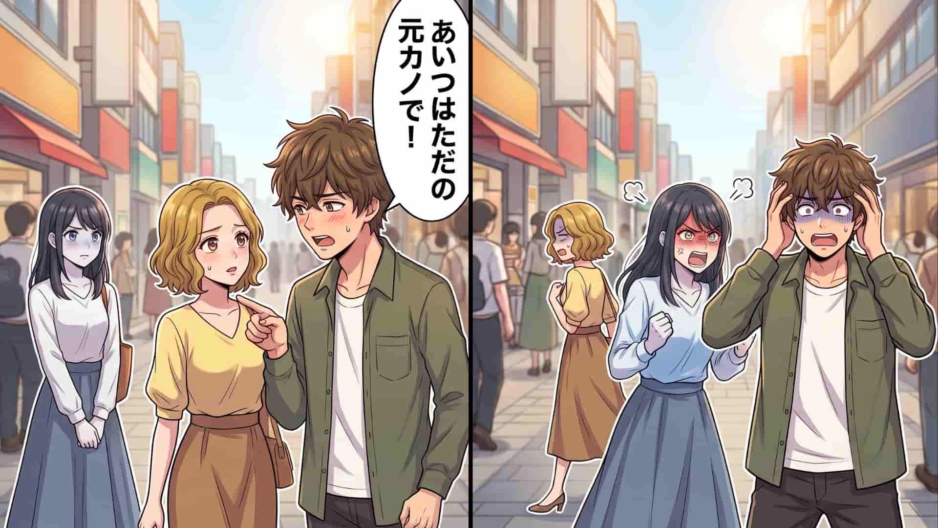 【後編】【修羅場】「こいつはただの元カノ」大好きな彼氏に貢ぐ日々。ある日、別の女性と歩く彼に遭遇して…彼氏の衝撃言葉に激怒！？
