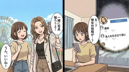 【最後にスカッと！】私だけ無加工のまま写真を投稿！？最低な友だちに数日後、“予想外の展開”が...！