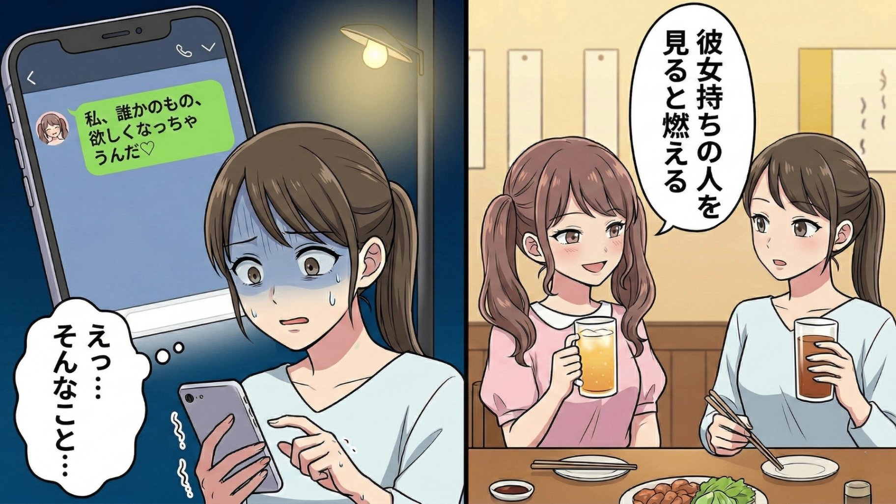 「他人の彼氏を奪うのが趣味」と笑う同僚。先輩の彼氏をターゲットにした彼女が、引き起こした【信じられない行動】に一同ドン引き...！・前編